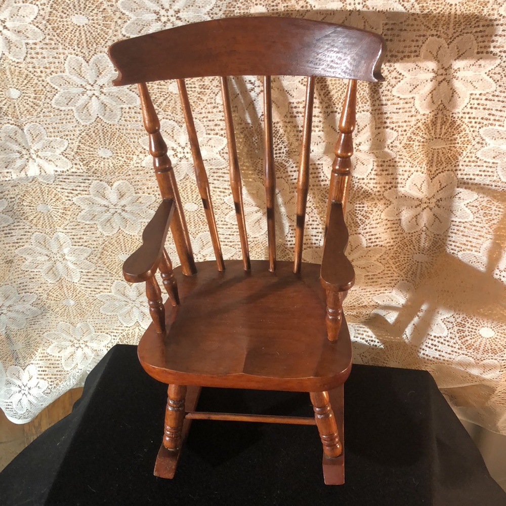 Doll rocking chair wood 32x17